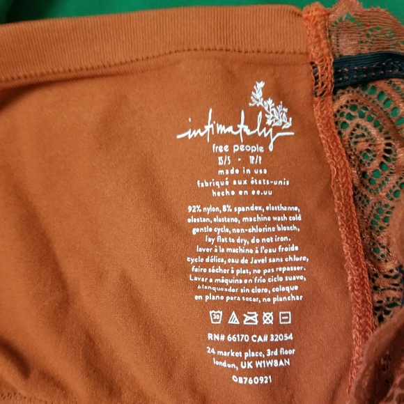 Free People Intimately Rust Colored Lace Bandeau - Picture 5 of 7